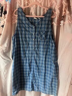 Vintage Falls Creek plaid jumper 90’s